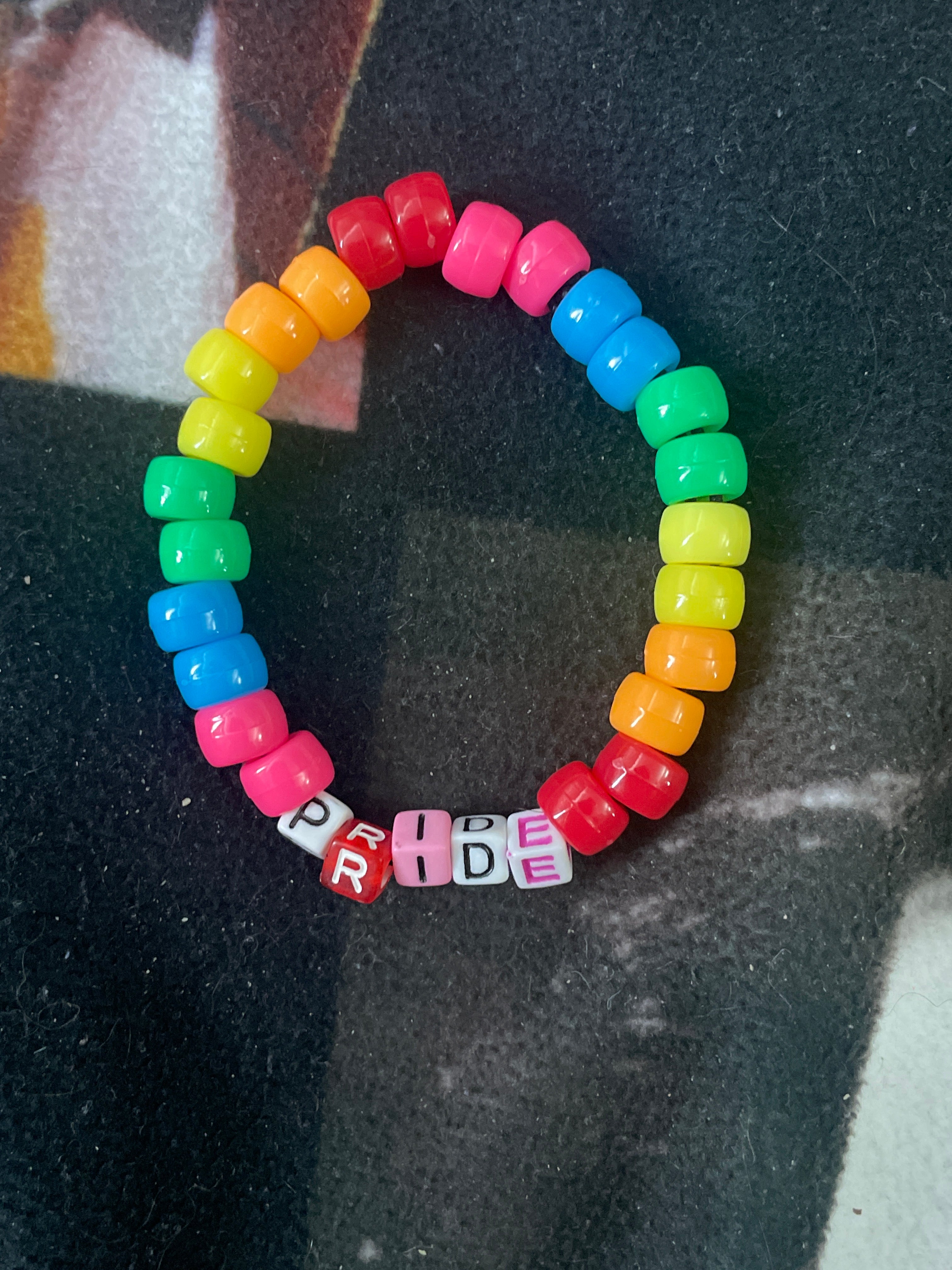 Pride flag bracelet